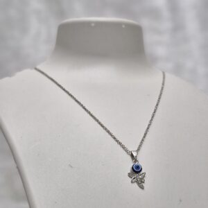 Evil Eye Protection Dragonfly Pendant Necklace - Image 2
