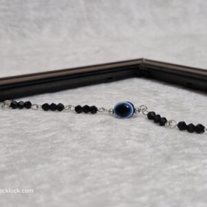 Black Beaded Evil Eye Protection Bracelet Cum Anklets - Image 2