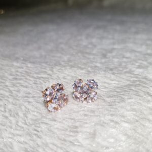 Sparkling Floral Crystal Stud Earrings - Image 3