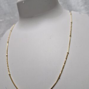 Elegant Anti-Tarnish Gold Beaded Chain – Minimalist Luxury - Image 2