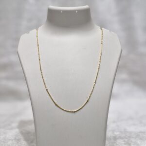 Elegant Anti-Tarnish Gold Beaded Chain – Minimalist Luxury - Image 1
