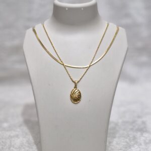 Elegant Layered Gold Necklace Set – Anti-Tarnish & Minimalist Luxury - Image 1