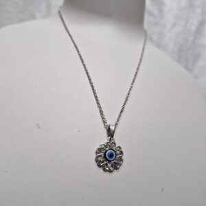Floral Evil Eye Protection Necklace – Elegance & Protection in Bloom! - Image 2