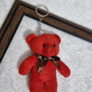 Adorable Red Teddy Bear Keychain – Carry Cuteness Everywhere! 🧸❤️ - Image 1