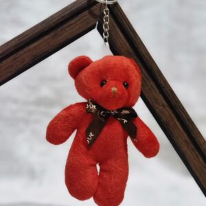 Adorable Red Teddy Bear Keychain – Carry Cuteness Everywhere! 🧸❤️ - Image 2