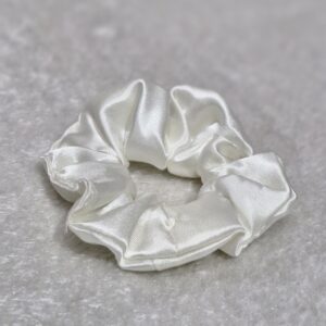 Cloud Kiss Satin Scrunchie – Timeless Elegance - Image 1