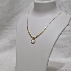 Premium Anti-Tarnish Roman Dial Pendant Necklace - Image 3
