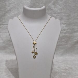 Premium Anti-Tarnish Charm Drop Necklace – Geometric Edition - Image 1